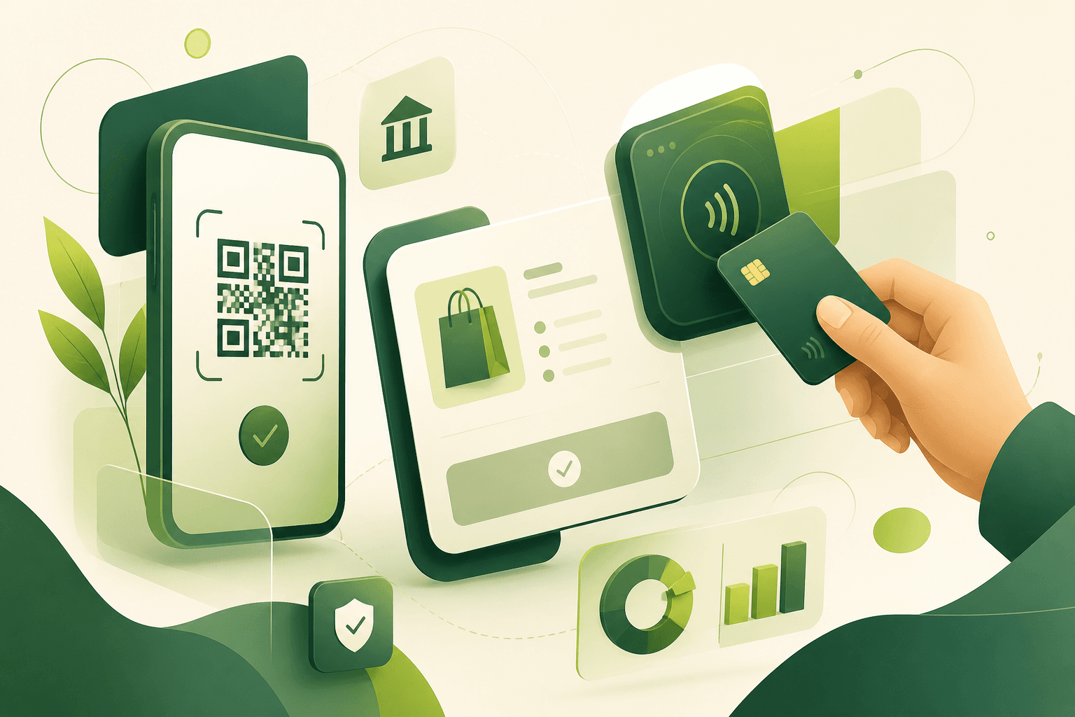 Abstract checkout and payment surfaces on Finmatrix